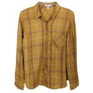 MAURICES Long Sleeve Plaid Flannel Shirt, Size XL